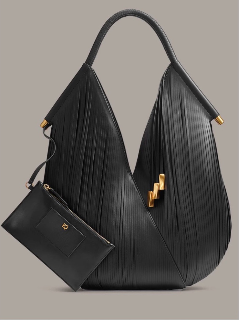 Donna Karen BALDWIN LARGE LASER-CUT SHOULDER BAG